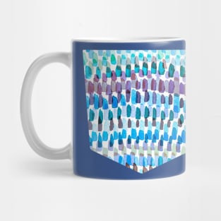 Rain drops Blue Mug